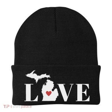I Love Michigan Beanie