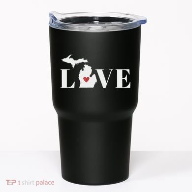 I Love Michigan Tumbler