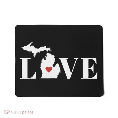 I Love Michigan Mousepad