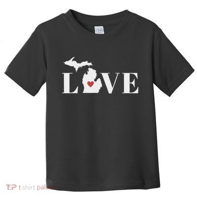 I Love Michigan Toddler T-Shirt