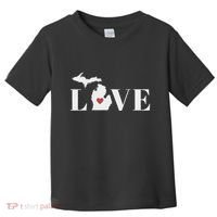 I Love Michigan Toddler T-Shirt thumb 0