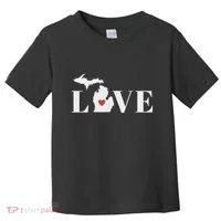 I Love Michigan Toddler T-Shirt thumb 0