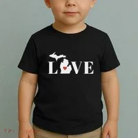 I Love Michigan Toddler T-Shirt thumb 2