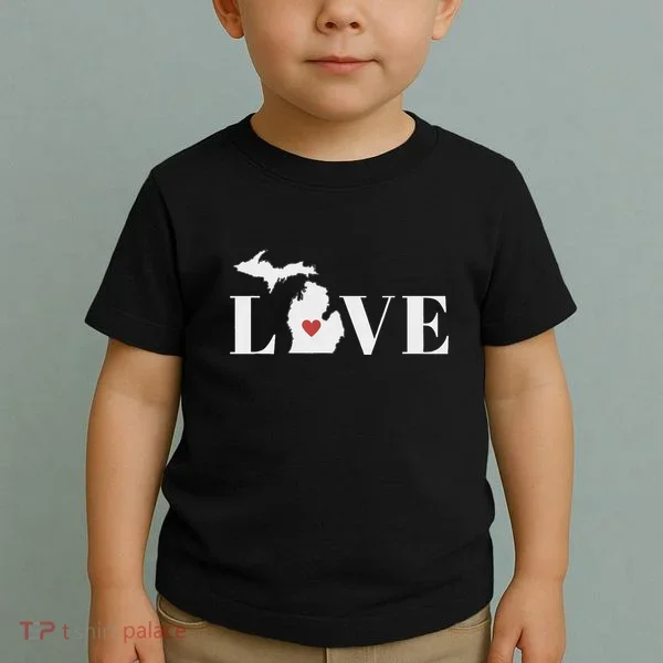 I Love Michigan Toddler T-Shirt