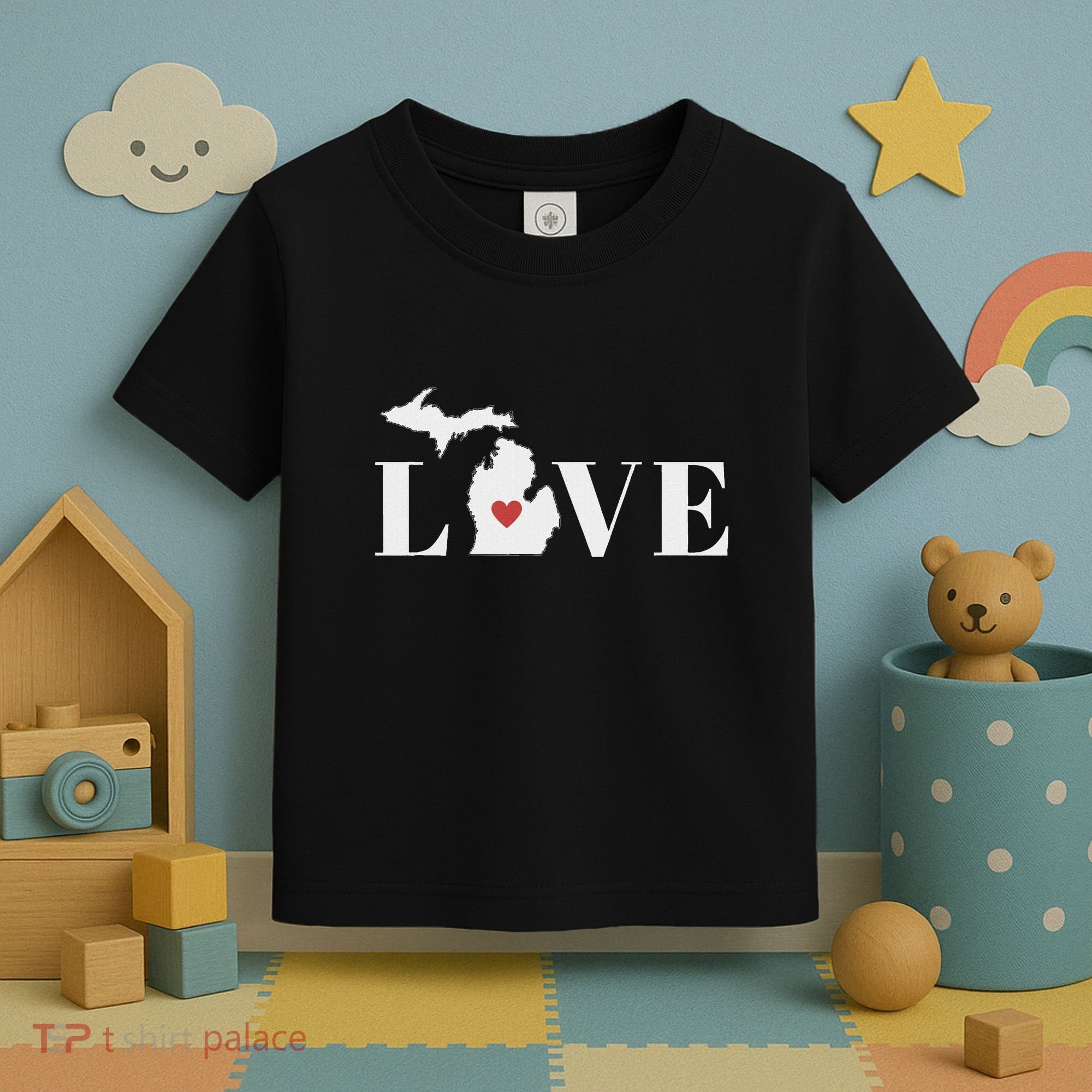 I Love Michigan Toddler T-Shirt
