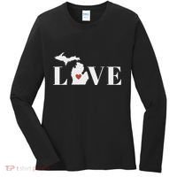 I Love Michigan Women's Long Sleeve Shirt thumb 0