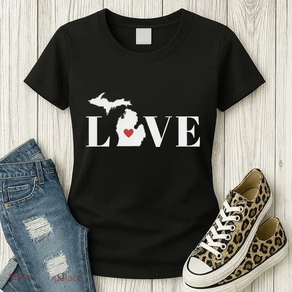 I Love Michigan Women's T-Shirt