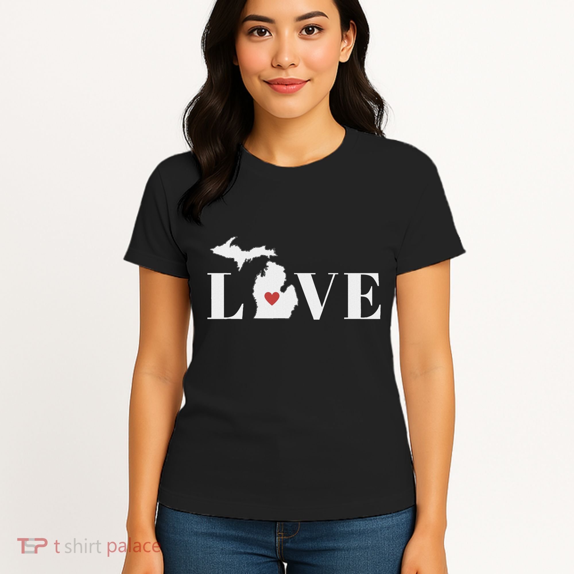 I Love Michigan Women's T-Shirt