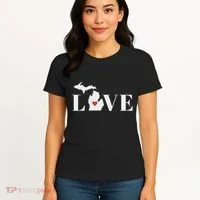 I Love Michigan Women's T-Shirt thumb 4