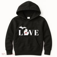 I Love Michigan Kids Hoodie thumb 0