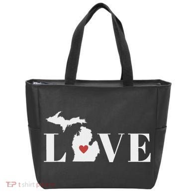 I Love Michigan Tote Bag