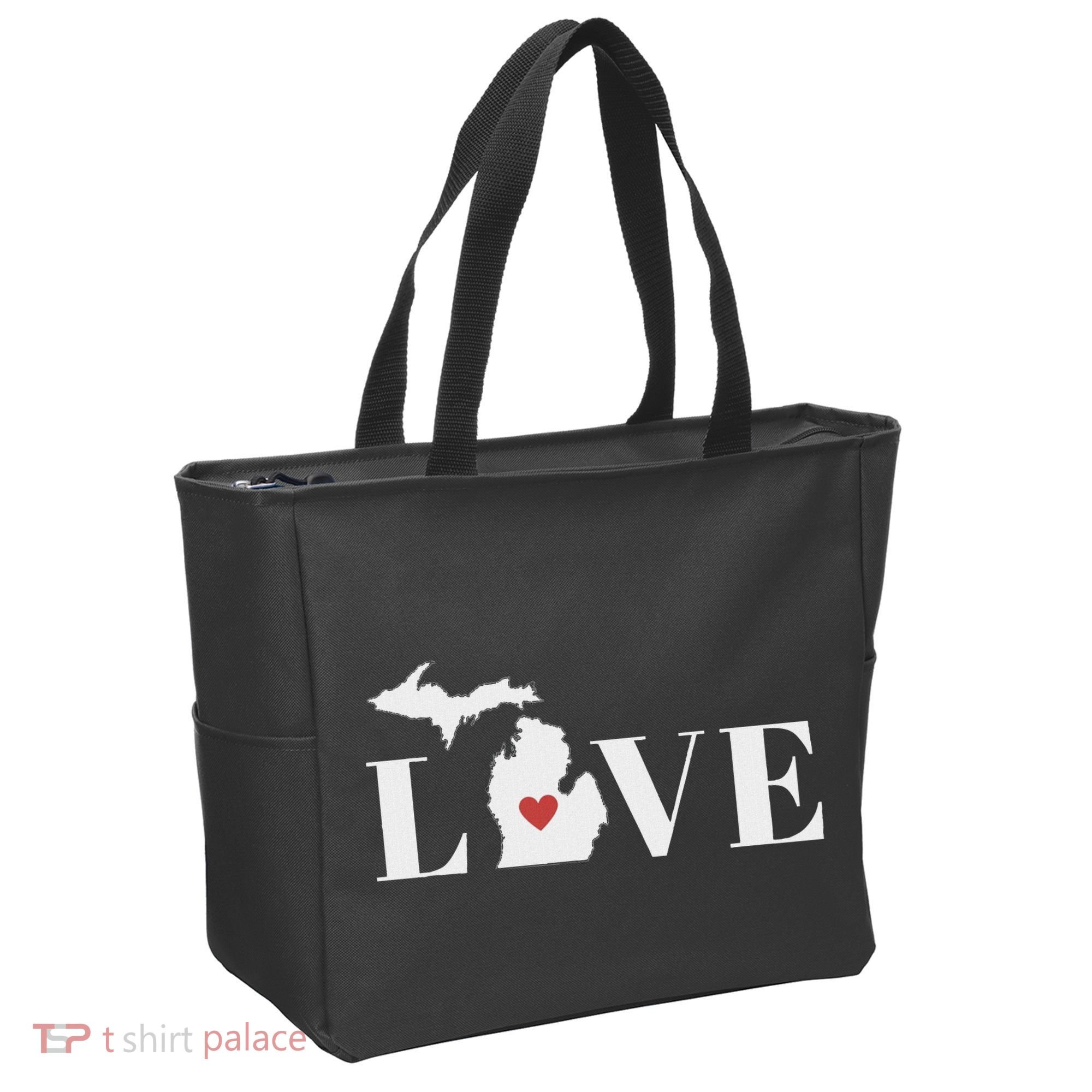 I Love Michigan Tote Bag