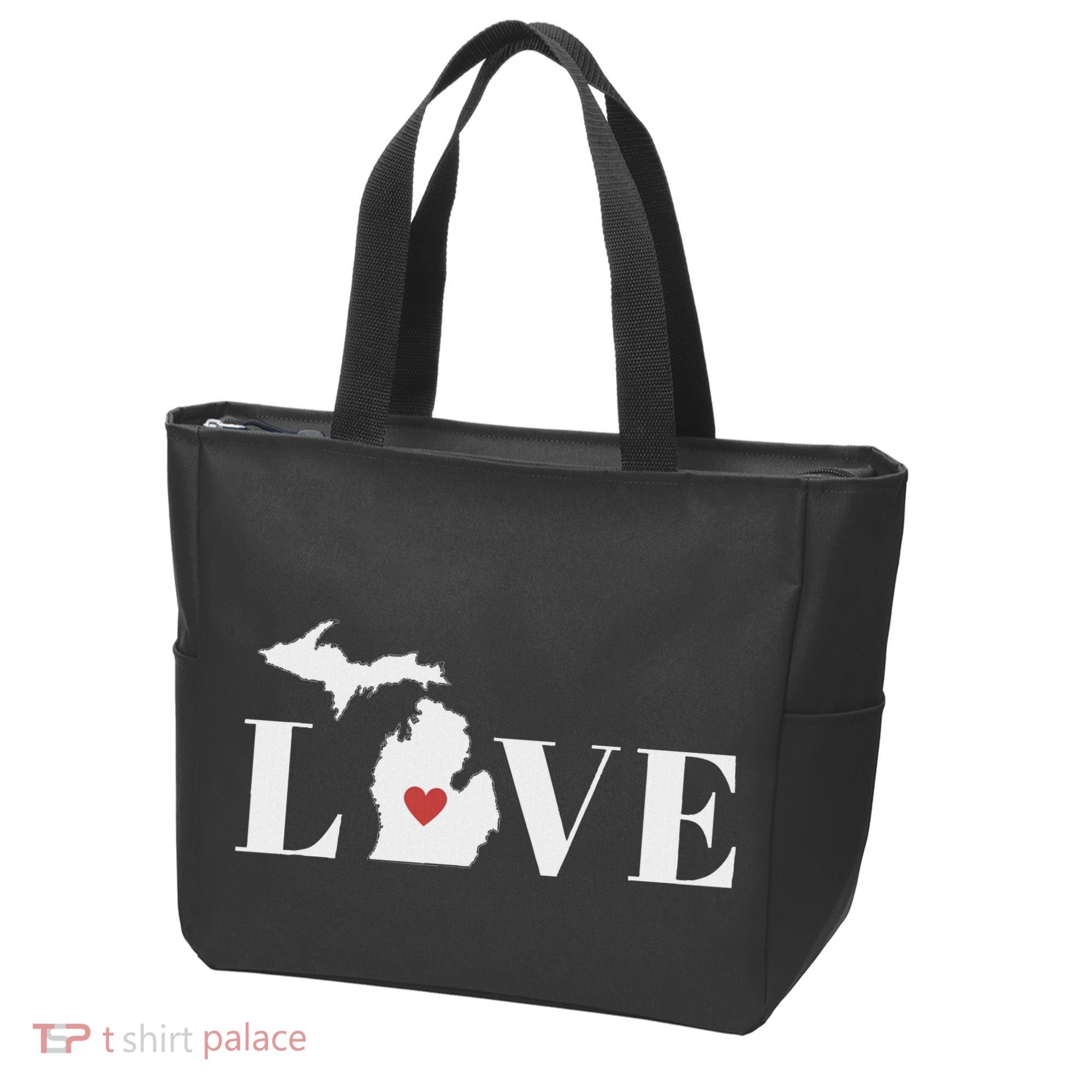 I Love Michigan Tote Bag