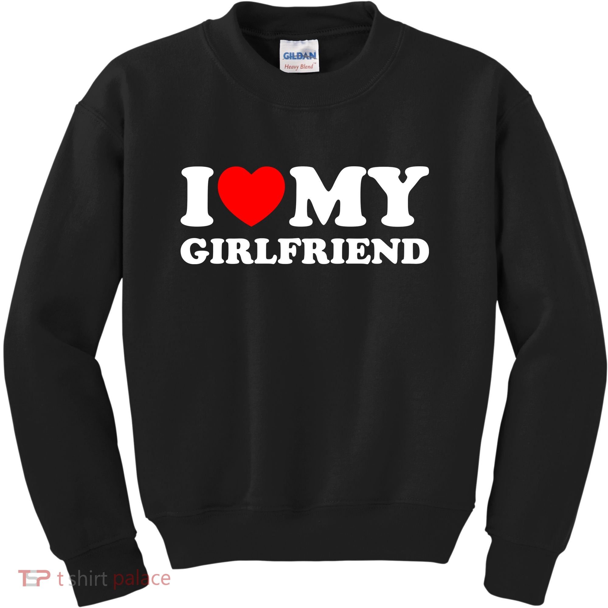 I Love My GF Girlfriend Kids Sweatshirt