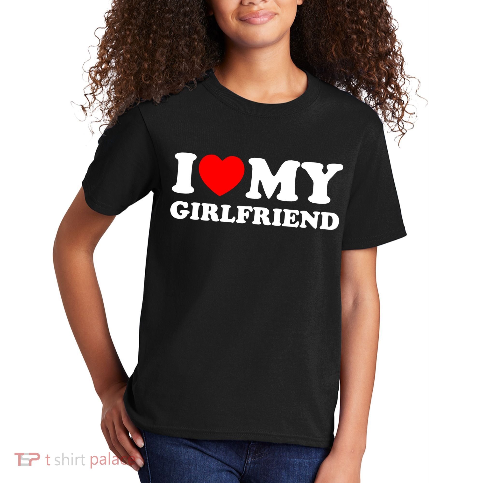 I Love My GF Girlfriend Kids T-Shirt