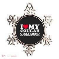 I Love My Cougar Girlfriend GF She Bought Me This Shirt Ornament thumb 0