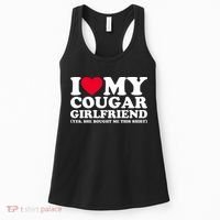I Love My Cougar Girlfriend GF She Bought Me This Shirt Women's Tank Top thumb 0