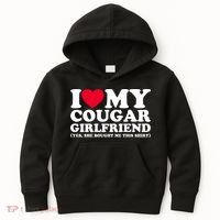I Love My Cougar Girlfriend GF She Bought Me This Shirt Kids Hoodie thumb 0