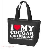 I Love My Cougar Girlfriend GF She Bought Me This Shirt Tote Bag thumb 3