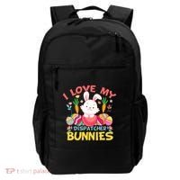 I Love My Dispatcher Bunnies 911 Dispatcher Easter Day Great Gift Backpack thumb 0
