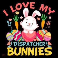 I Love My Dispatcher Bunnies 911 Dispatcher Easter Day Great Gift Coffee Mug thumb 5