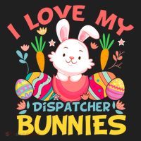 I Love My Dispatcher Bunnies 911 Dispatcher Easter Day Great Gift Beanie thumb 2