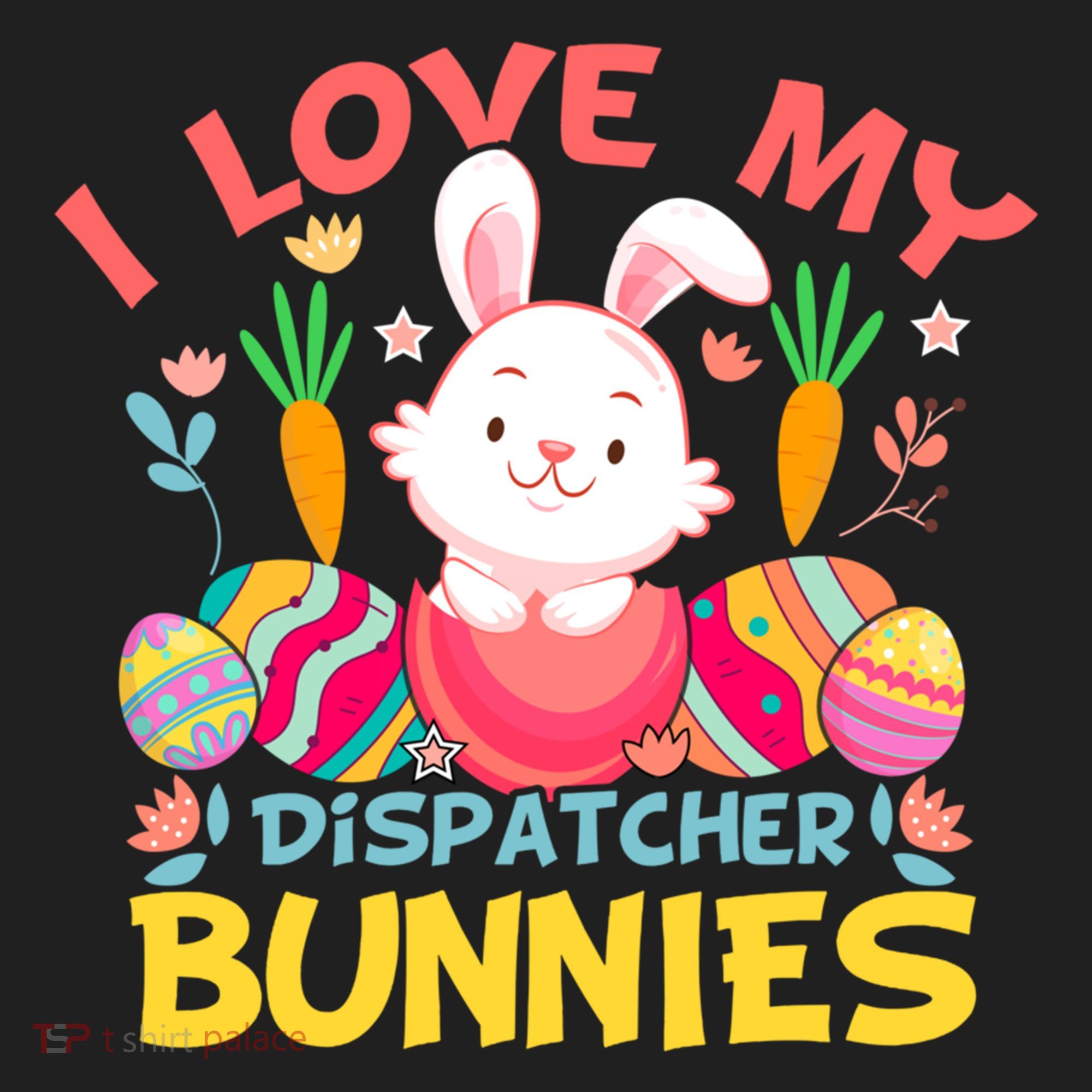 I Love My Dispatcher Bunnies 911 Dispatcher Easter Day Great Gift Beanie