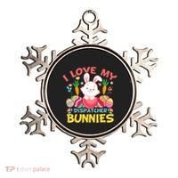 I Love My Dispatcher Bunnies 911 Dispatcher Easter Day Great Gift Ornament thumb 0