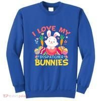 I Love My Dispatcher Bunnies 911 Dispatcher Easter Day Great Gift Sweatshirt thumb 0