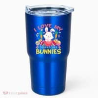 I Love My Dispatcher Bunnies 911 Dispatcher Easter Day Great Gift Tumbler thumb 0