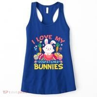 I Love My Dispatcher Bunnies 911 Dispatcher Easter Day Great Gift Women's Tank Top thumb 0