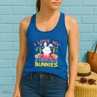 I Love My Dispatcher Bunnies 911 Dispatcher Easter Day Great Gift Women's Tank Top thumb 2