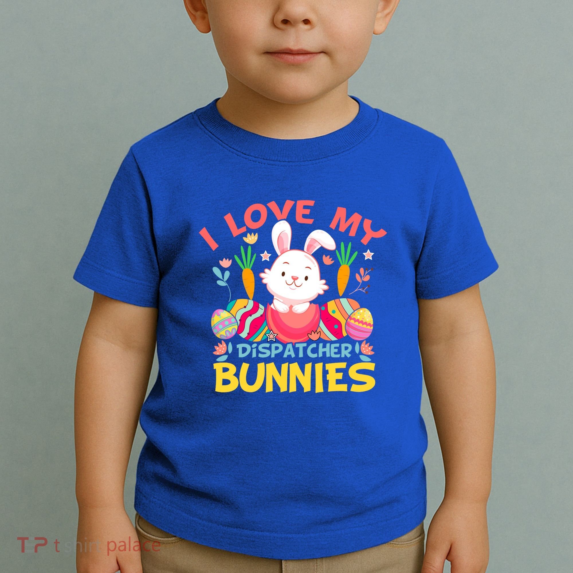 I Love My Dispatcher Bunnies 911 Dispatcher Easter Day Great Gift Toddler T-Shirt