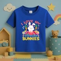 I Love My Dispatcher Bunnies 911 Dispatcher Easter Day Great Gift Toddler T-Shirt thumb 3