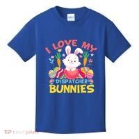 I Love My Dispatcher Bunnies 911 Dispatcher Easter Day Great Gift Kids T-Shirt thumb 0