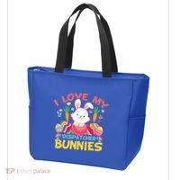 I Love My Dispatcher Bunnies 911 Dispatcher Easter Day Great Gift Tote Bag thumb 3