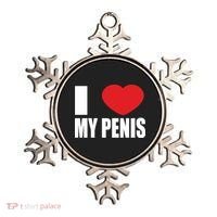 I Love My Penis Lustig Macho Funny Party Ornament thumb 0