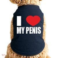 I Love My Penis Lustig Macho Funny Party Doggie Tank thumb 0