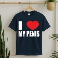 I Love My Penis Lustig Macho Funny Party T-Shirt thumb 2