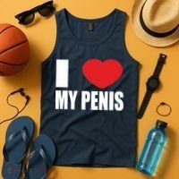 I Love My Penis Lustig Macho Funny Party Tank Top thumb 4