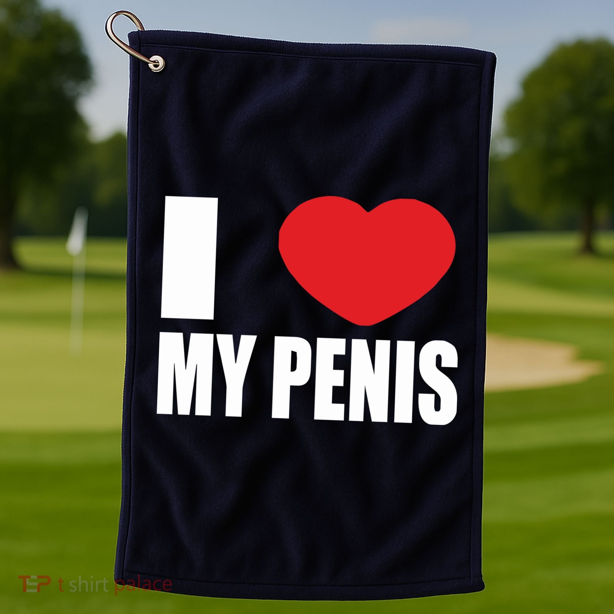 I Love My Penis Lustig Macho Funny Party Golf Towel
