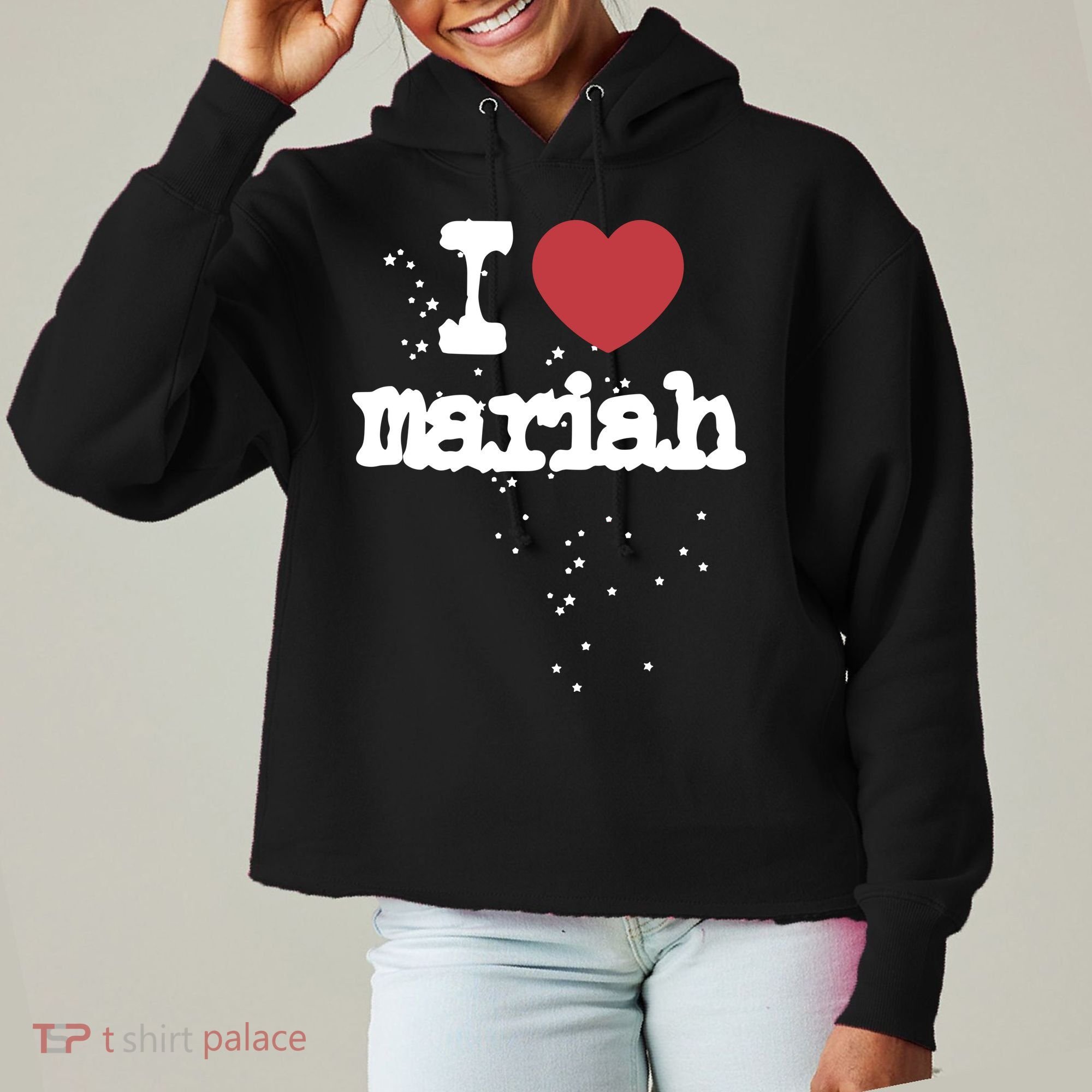 I Love M.A.R.I.A.H Ladies Heavyweight Boxy Pullover Hoodie