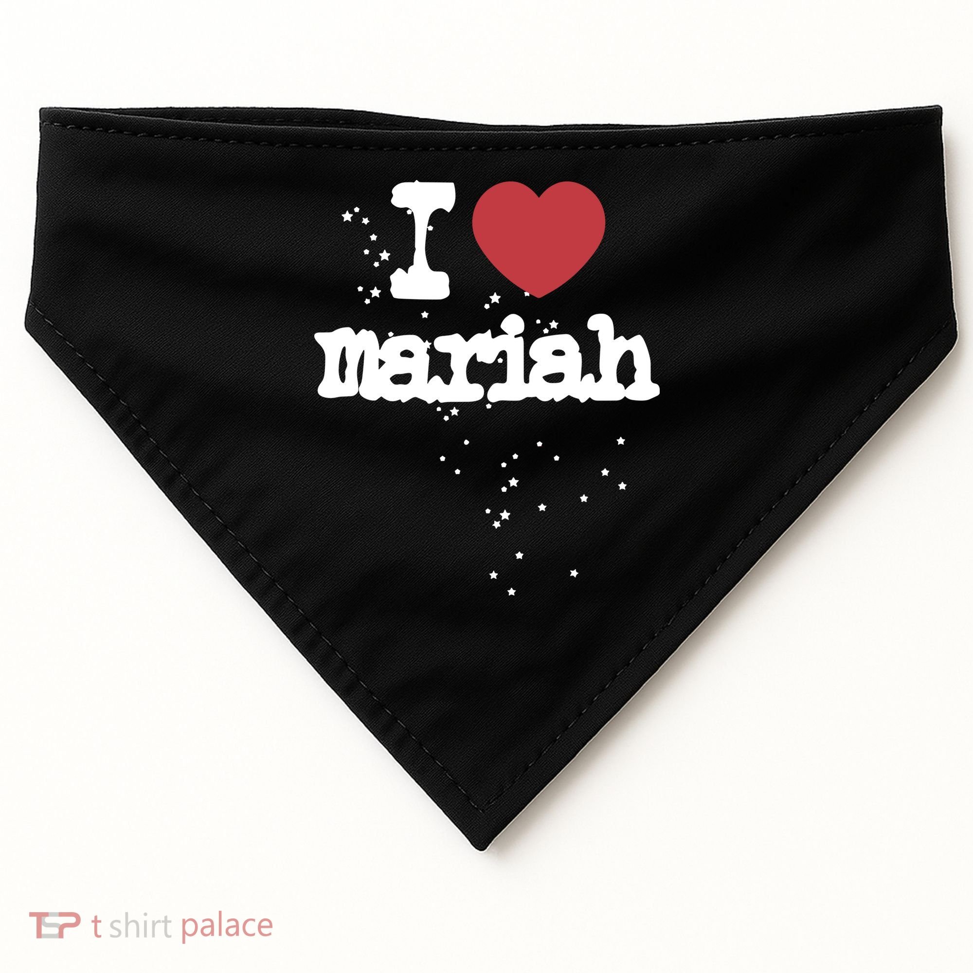 I Love M.A.R.I.A.H USA-Made Doggie Bandana