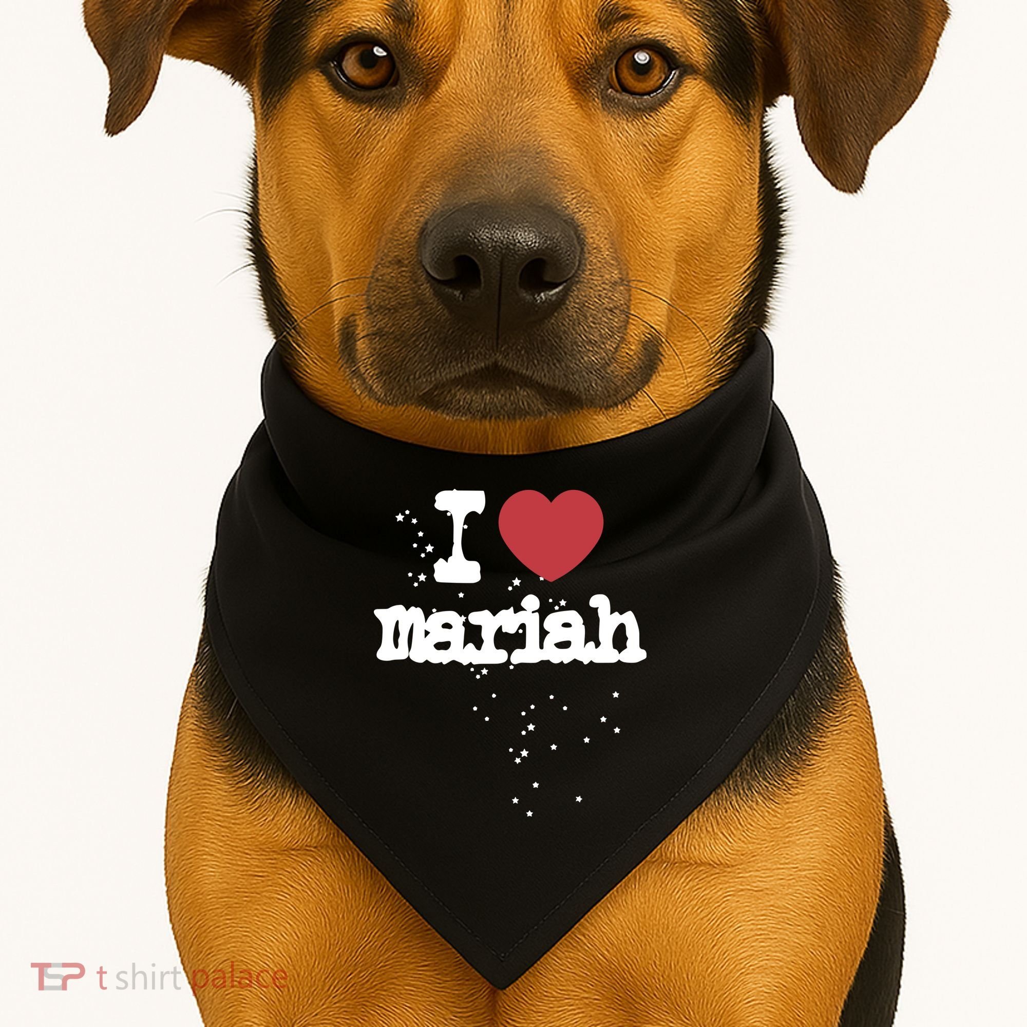 I Love M.A.R.I.A.H USA-Made Doggie Bandana