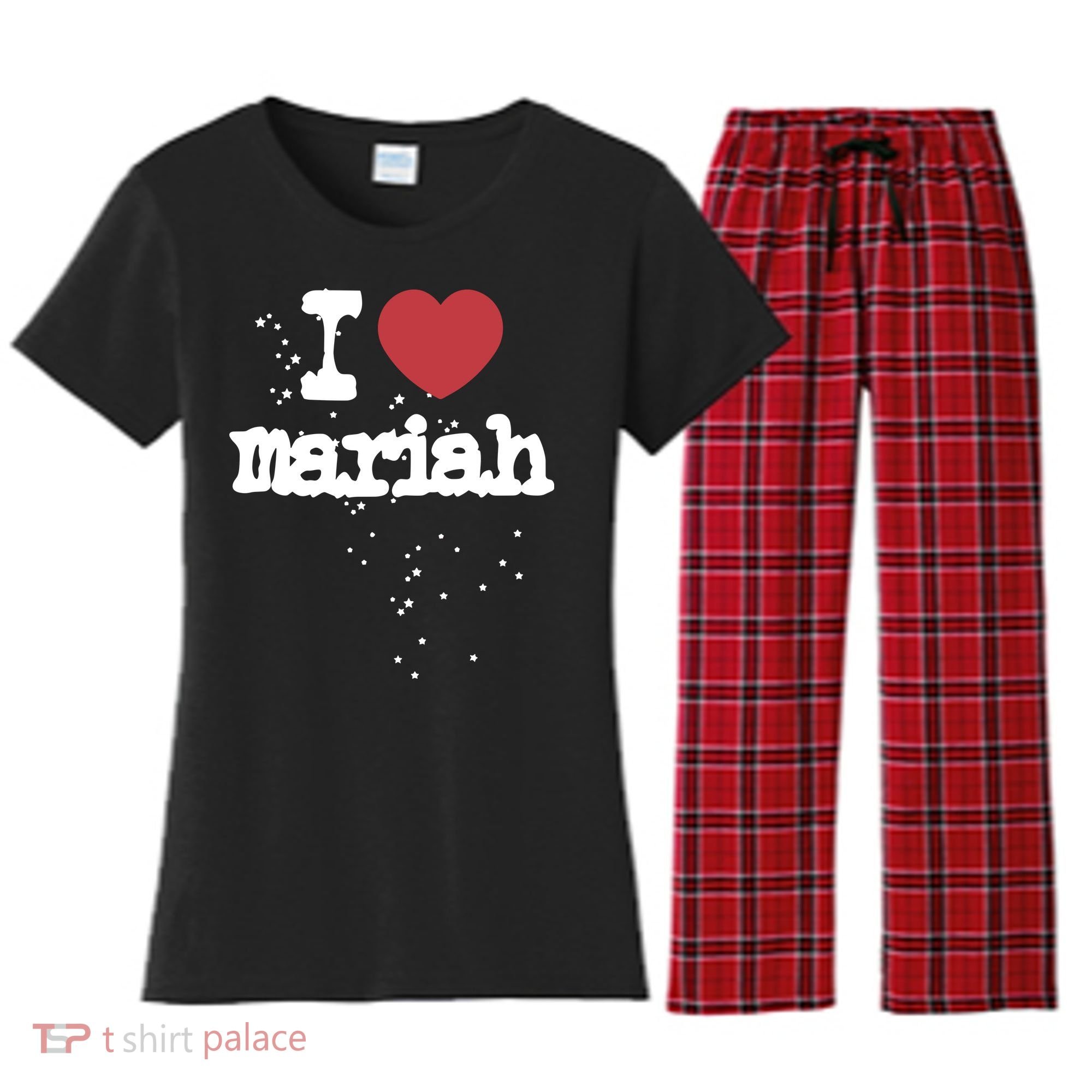 I Love M.A.R.I.A.H Women's Flannel Pajama Set