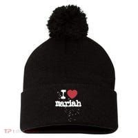 I Love M.A.R.I.A.H Pom Pom 12in Knit Beanie thumb 0