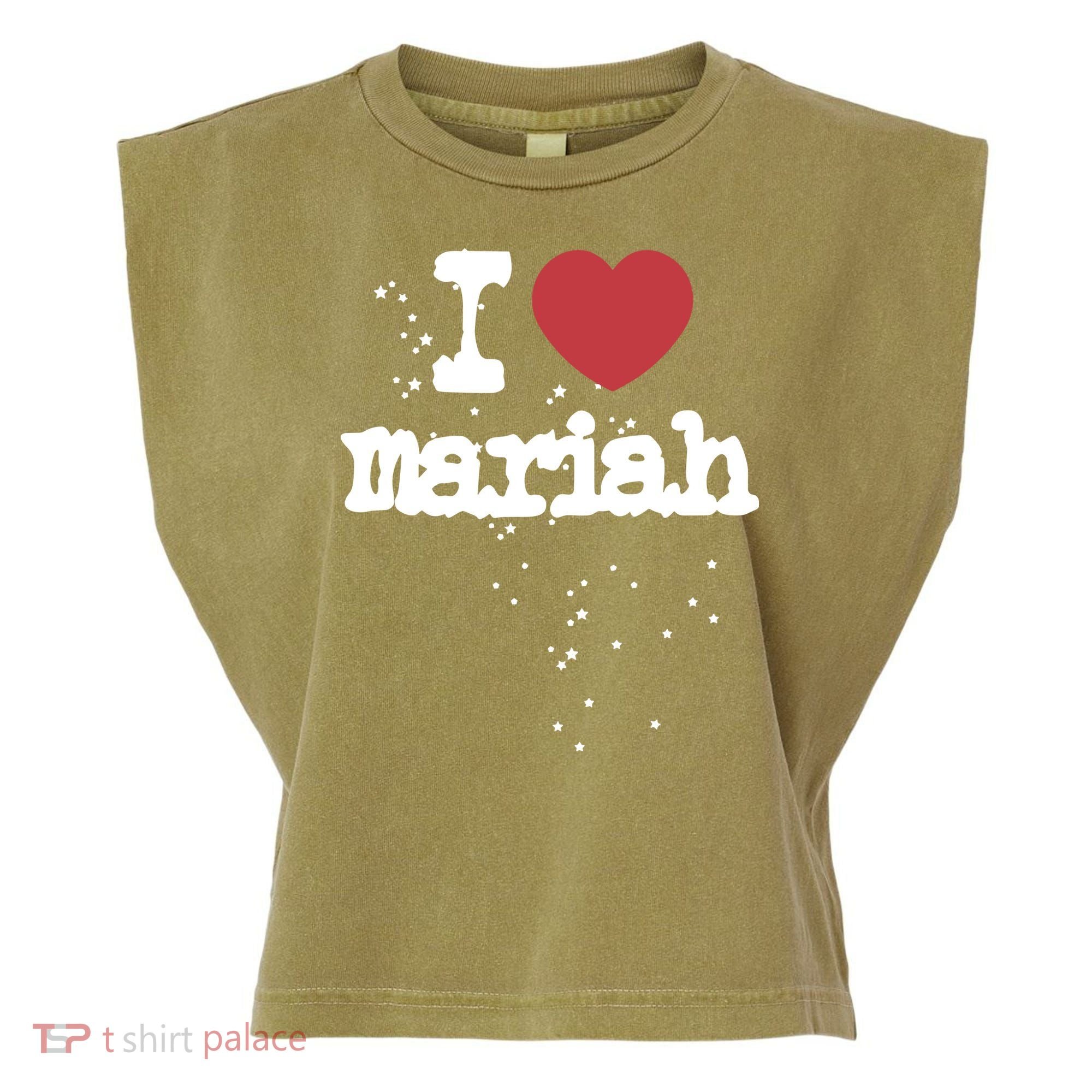 I Love M.A.R.I.A.H Garment-Dyed Women's Muscle Tee