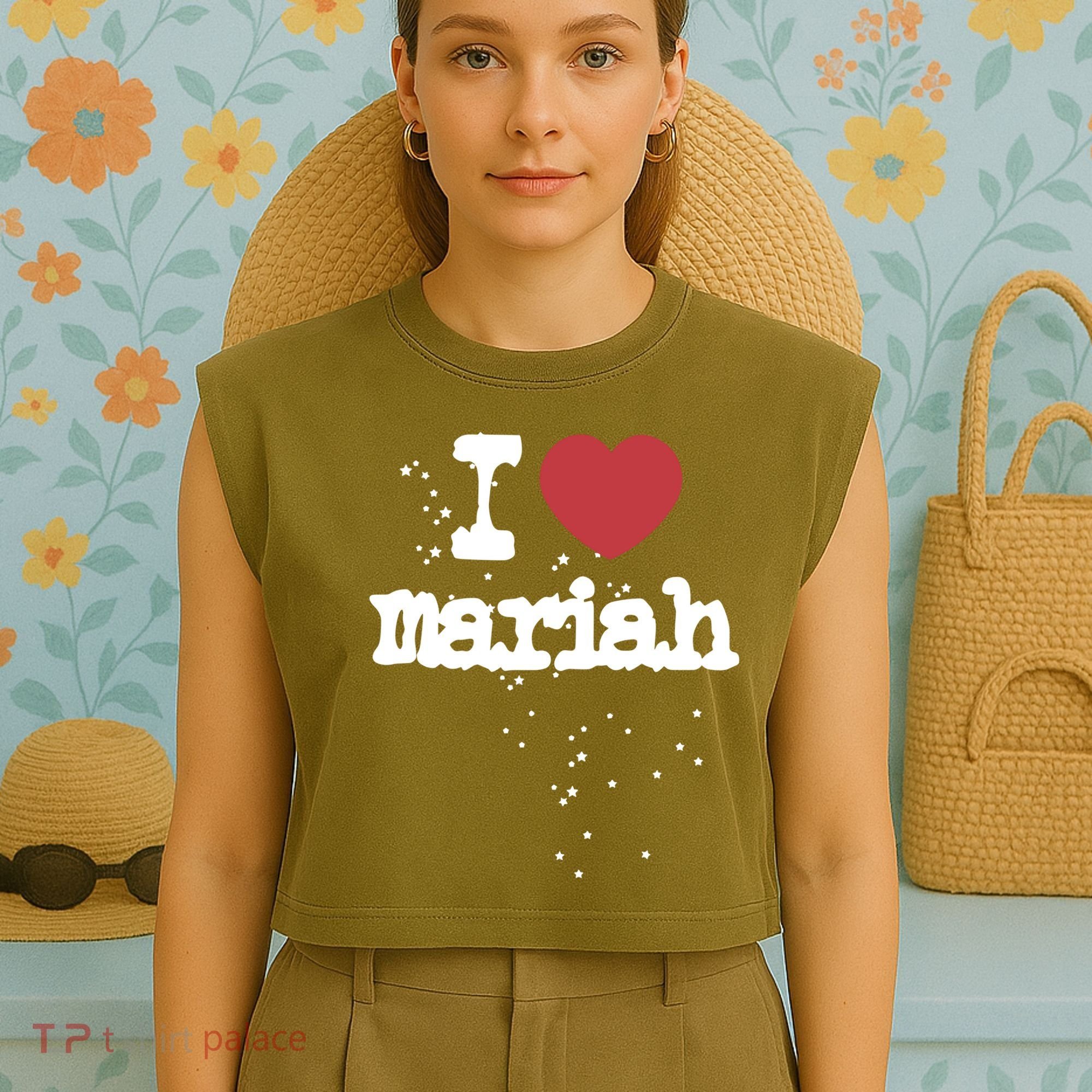 I Love M.A.R.I.A.H Garment-Dyed Women's Muscle Tee