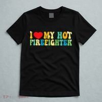I Love My Hot Firefighter Boyfriend Couple Matching  T-Shirt thumb 5