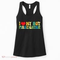 I Love My Hot Firefighter Boyfriend Couple Matching  Women's Tank Top thumb 0